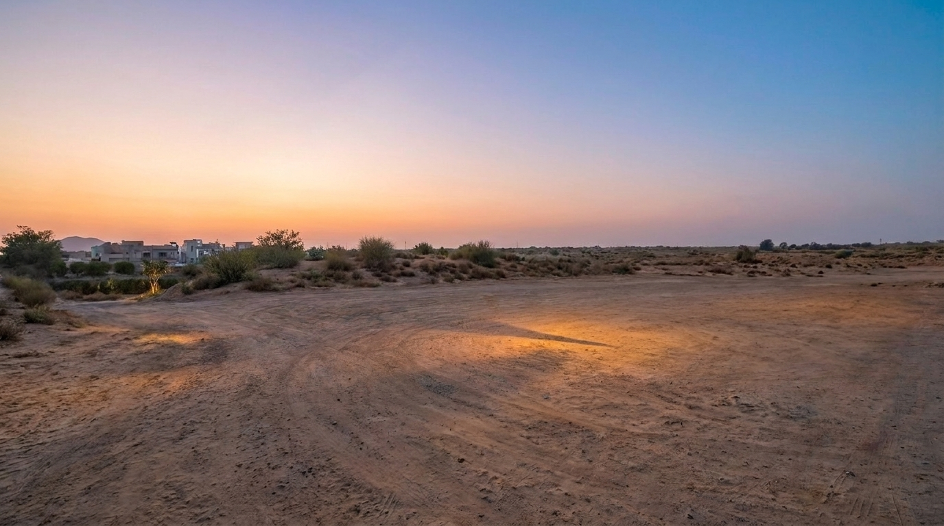 An empty parking lot before HAYA